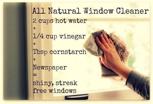 All natural window cleaning