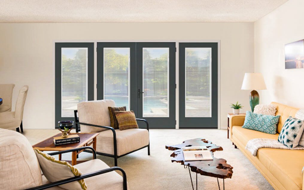 Exterior French Doors Fibreglass Smooth-Star, Internal Blinds, Doors – S2600